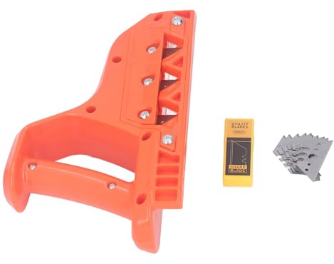 Plasterboard Plane Gypsum Edger and Hand Trimmer with 45 Degree Cutting Angle for Burrs Surface Finishing on Gypsum Boards Cork and Plastics Includes 10 Replacement Blades