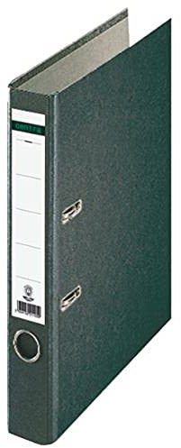 Centra 221105 Standard-Ordner (grauappe RC, mit Wolkenmarmor-Papier-Kaschierung, A4, 5,2 cm Rückenbreite) schwarz, Single