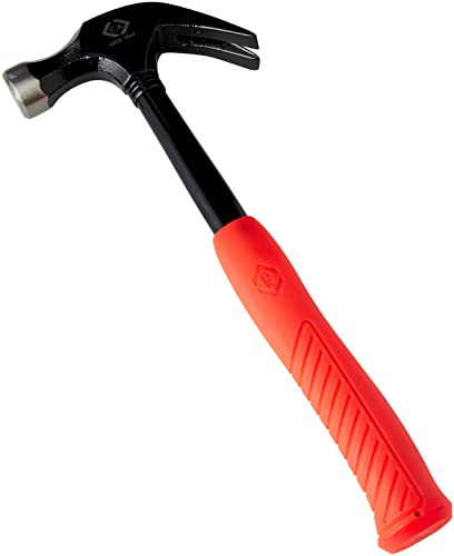 C.K 4229 stålklo hammare hög synlighet 16 Ounce Röd