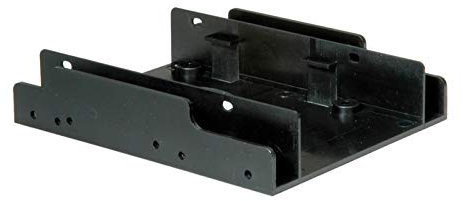 Roline Adaptador de Montaje, Marco de 3,5 Pulgadas para 2 Discos Duros de 2,5, Negro