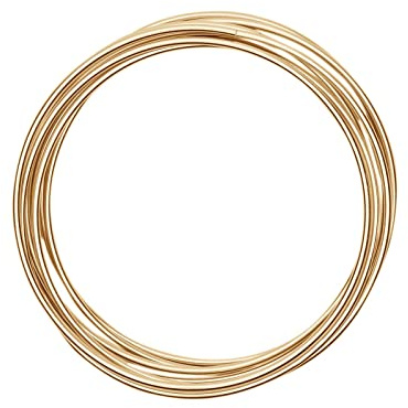 Vaessen kreativ aluminiumtråd 3 mm 3 m ljust guld,