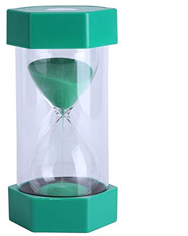 Clessidra Sabbia Timer 3/10/20/30/60 minuti Timer sabbia Flip giocattolo piccola Clock Time Management Set Home Office Decor 10 minuti Verde