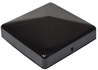 1 X Pyramide Pfostenkappe 7X7 cm schwarz pulverbeschichtet 71X71 mm Kappe Pfostenabdeckung Abdeckung Pfosten Pfostenschutz Pyramidenabdeckung 7,1 X 7,1cm / 70 X 70 mm