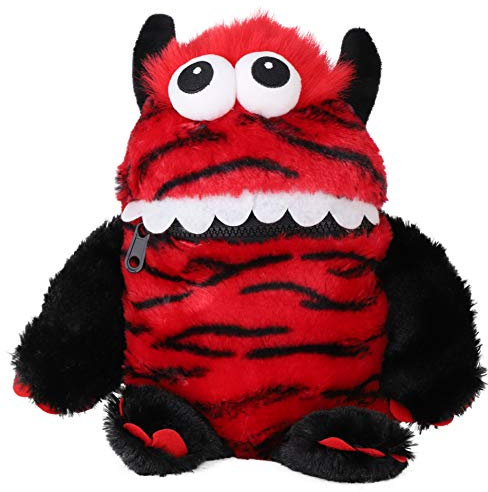 Toyland® 9 (23cm) rot & schwarz Farbe Sorgen Monster Plüsch Stofftier - liebt es, Ihre Sorgen zu Essen
