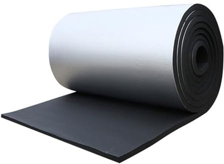 AITAF Plaque Film Aluminium Radiateur avec Noyau en Mousse Ignifuge de Couche Panneau Isolant Thermique Plafond Autocollant, Idéal pour Fenetre, Voiture, Radiateur, 5mm D'Epaisseur (Size : 1mx1m)