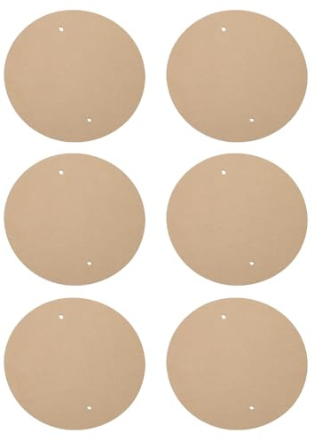 PATIKIL 14 Système De Plateaux Ronds pour Tour De Potier, 6 Pièces Plateaux De Poterie en Argile Épais 1/3 Outils Céramiques avec 10 Trou pour Tour De Potier