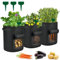 MaibaoteMbt Pflanztasche mit Griffen, 3 Stück 7 Gallonen Pflanztasche für Kartoffeln, Atmungsaktive Pflanzbeutel, Gemüse Grow Taschen, Verdickte Stofftöpfe, für Tomaten, Gemüse, Blumen, Pflanzen