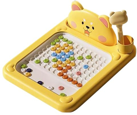 Tablero De Puntos Magnético - Tablero De Dibujo Creativo, Juguete De Aprendizaje | Pizarra Magnética Colorida Con Bolígrafo, Plataforma De Desarrollo De Habilidades Motoras Para Niños