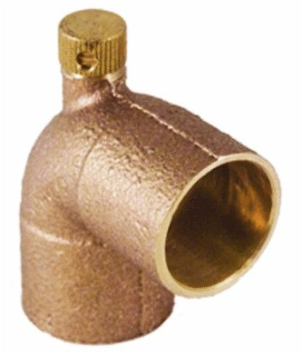 90 Degree Copper Drain Elbow 1/2