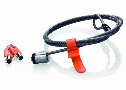 Kensington Candado para portátiles MicroSaver® (con Llave Maestra) - Cable antirrobo (Metallic, Round Key, Steel, 1.8 m, 5.3 mm)