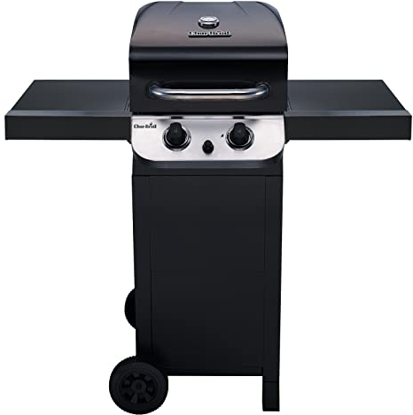 Char-Broil Barbacoa de Gas Convective 210 B - Barbacoa a gas con 2 quemadores de acero inoxidable, rejillas de hierro fundido - Ideal para cocinar al aire libre, jardín y patio