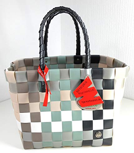 Witzgall Ice-Bag 5010/26/0 Grau Mint Rose Einkaufstasche Bürotasche Einkaufskorb Korb