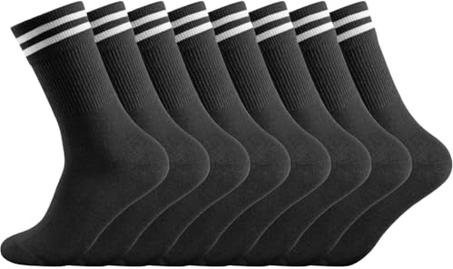 Smart Sir Chaussettes Homme et Femme, Coton Peigné Extensible, 4/8 Paires | Doux & Respirant, Chaussettes Sport & Tennis Homme, Pour Baskets & Chaussures Décontractées, Extensible et Sans Compression
