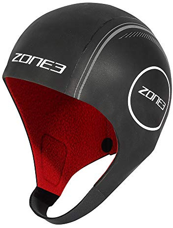 ZONE3 Neoprene Heat Tech Warmth Swim Cap With Ajustable Strap For Men/Women Open Water Swimming