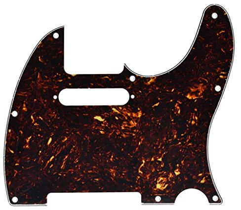 Dopro Northwest Guitars Plektrumschutz im Tele-Stil mit Pickup-Befestigungsschraubenlöchern für Telecaster DarkTortoise