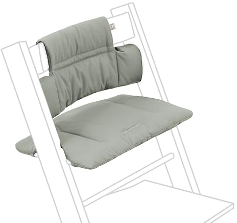 Tripp Trapp Cojín Clásico, Verde Glaciar - A juego con la Silla Tripp Trapp y la Trona para mayor apoyo y Comodidad - Lavable a máquina - Para todo tipo de Sillas Tripp Trapp