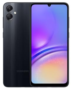 SAMSUNG Galaxy A05 (SM-A055M/DS), 128GB 4GB RAM, Dual SIM, Factory Unlocked GSM, International Version (Wall Charger Bundle) - (Black)