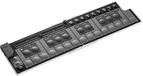 Korg nanoKEY Fold - Controller tastiera MIDI pieghevole a 25 tasti con USB-C e TRS-MIDI - Bianco