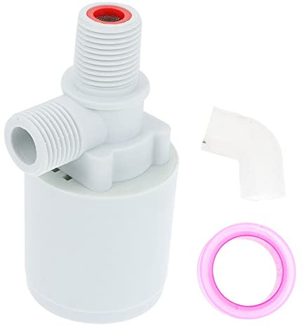 Homoyoyo Vanne De Contrôle Automatique De Niveau Eau Vanne à Flotteur Flottante Pour Réservoir Eau Avec Accessoires Ruban De Plombier Coude