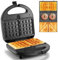 YASHE Sandwich Toaster 3-in-1,Waffle Maker & Panini Press,750W Powerful Heating, Interchangeable Removable Non-Stick Plates for Easy Cleaning