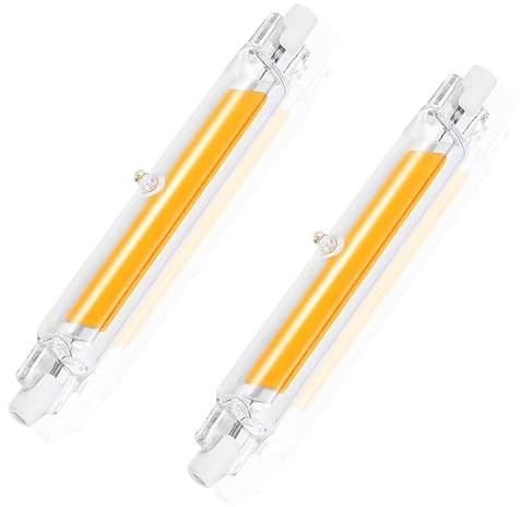GDYOD R7S LED 118mm Dimmbar,20W LED Ersatz für 200W Halogen Leuchtmittel,Stab Warmweiß 3000K 2000LM,Kein Flackern,360°Abstrahlwinkel,AC/DC 220-240V,2er Pack