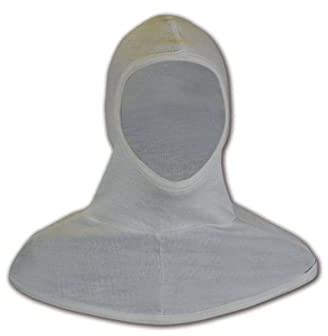 MAGID 6 Oz. Flame Resistant (FR) Long Style Nomex Balaclava, 1 Hood, National Safety Apparel Long Style Hood, White (NOM20)
