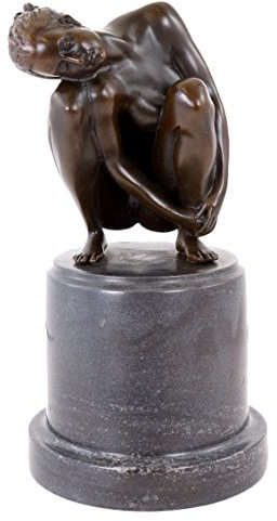 Arte & Ambiente – Giocattolo erotico in bronzo – Statuetta in bronzo – L'sgabello – Scultura – acquista figure in bronzo – Milo