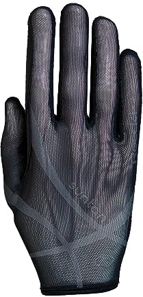 Roeckl Laila Gants d'équitation d'été pour Femme Noir Taille 6,5