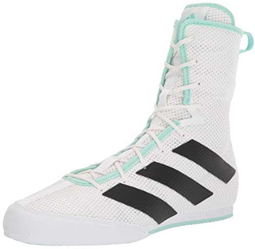 adidas Unisex Hog 3 Boxing Shoe, White/Shadow Navy/Sky Rush, 6 US Men