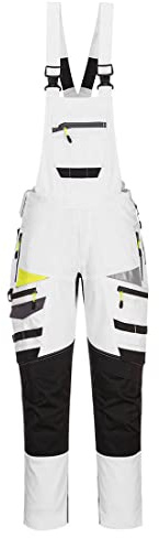 Portwest DX4 Arbeitslatzhose für Herren, Farbe: Weiß/Grau, Größe: M, DX441WGRXXL