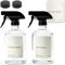 KIVY Sprühflaschen Glas [+8 WASSERFESTE ETIKETTEN] - Spray Bottle - Glas Sprühflasche - Sprühflasche Pflanzen & Putzmittel - Zerstäuber Sprühflasche - Wassersprühflasche - Sprühflasche (2x 500ml)