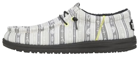 HEYDUDE Wally Funk Surf Blanket Loafer Shoe Grey/Black