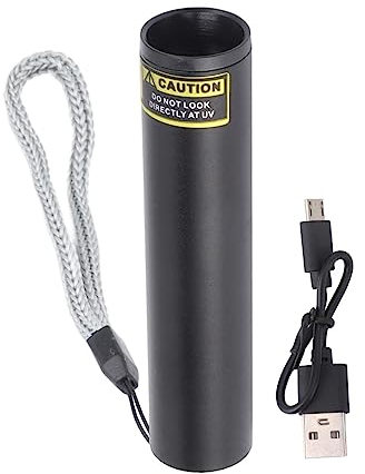 Nachukan Petite lampe de poche UV LED rechargeable par USB pour la détection de l'urine des animaux domestiques