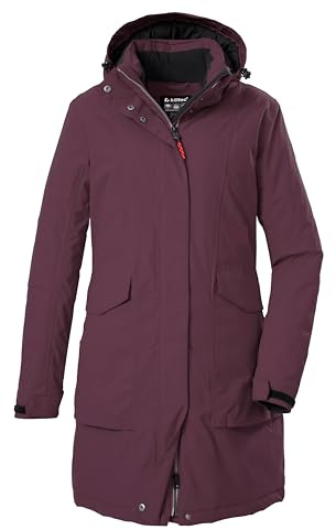 Killtec Damen Funktionsparka Parkas/vattentät kappa med avtagbar huva dam