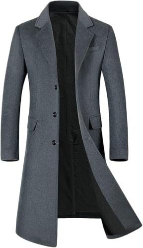 YOUTHUP Abrigo de Lana Invierno para Hombre