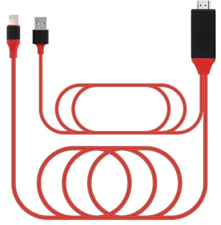 4K HD-videokabel for Apple iPhone 14 13 12 11 Pro Max iPad Mini Lightning till HDMI digital AV-adapter 1080P TV-projektor skärm(1pcs)