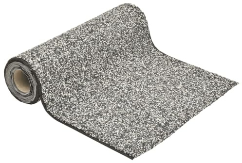 Pellicola di pietra grigia, 600 x 40 cm, in tessuto non tessuto PP con adesivo impermeabile, accessorio durevole per laghetti, ruscelli, corsi d'acqua e fontana da giardino, ideale per decorazione e