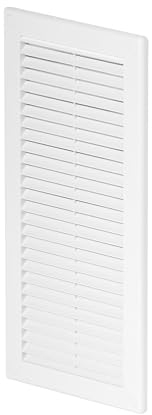 Lüftungsgitter Abschlussgitter Insektenschutz 150 x 310 mm weiß Gitter TRU12