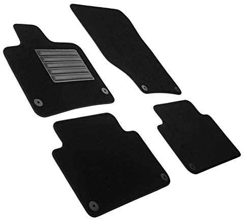 MDM SP-254 Fußmatten Velours Autoteppich passend für Audi Q7 (4L) 03.2006>05.2015, black