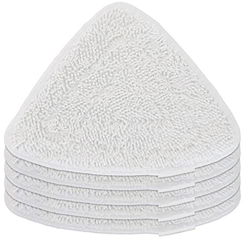 Lead Home 6 Stück Ersatzbezug für Vileda 100 Steam Dampfreiniger - blau, langlebig, Mikrofasern, 6er Set (6 Stück weiß)