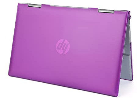mCover Hard Shell Case ONLY Compatible for 2021/2022 14 HP Pavilion x360 14-DYxxxx Series (NOT Compatible with Other HP Pavilion Series) Convertible laptops (Purple)