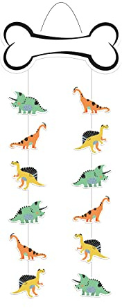 Folat Decoración colgante Dino Roars-30x85 cm, multicolor (68298)
