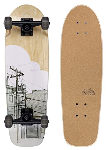 Little Boards Skateboard für Kinder - hochwertiges Komplettboard für Anfänger ab 3 oder 6 Jahren, aus 7 Lagen Ahorn, mit Griptape, Achsen und Urethane Rollen, ABEC 5 Kugellager
