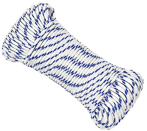 vidaXL Båtrep lyftrep förtöjningskabel förtöjningskabel fartyg rigglinjer tvättlina vit 4 mm 500 m polypropen