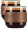 PARACITY Espressotassen, 2er-Set, isoliertes Espresso-Schnapsglas, 142 ml, klares Glas, Expresso-Kaffeetasse mit Griff, Borosilikat-Espresso-Zubehör