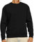 Misfuso Herren Sweatshirt Pullover Langarm Sweatshirts Loose Fit Crew Neck Basic Baumwoll Herren Raglan Sweat Sweatshirt schwarz L