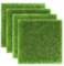 NHQZ 4 Pièces Mini Simulation Gazons,Gazon Moderne,Tapis De Pelouse Verte Artificielle,Herbe De Mousse Miniature pour Maison de Poupée Miniature pour Jardin Balcon Modèle de Construction Micro Paysage