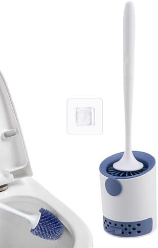 Djowyh Escobilla para Limpieza De Inodoro | Cepillo Fregador para Baño y WC Limpiador - Utensilios De Limpieza Montaje En Pared Imprescindible para Casa Dormitorio Oficina Piso Restaurante