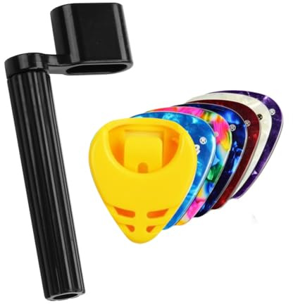 SGERUFZ 2 Pcs Manivela para Cambiar Cuerdas con 6 Púas, Accesorio para Guitarra Acústica, Guitarra Española, Guitarra de Concierto y Guitarra Eléctrica