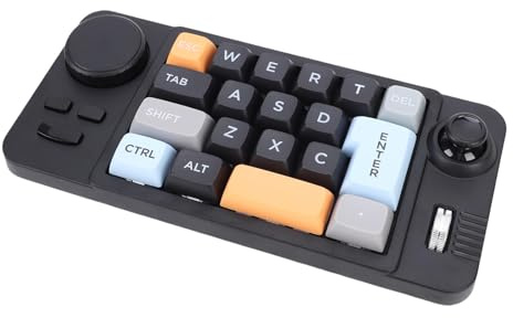 Sxhlseller Teclado Mecánico para Juegos con una Mano, Teclado de 19 Teclas Programables con Retroiluminación de 8 RGB para Computadora Portátil, PC de Escritorio, Tecla Completa sin